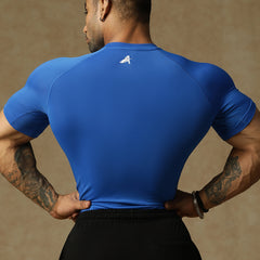 Basic Compression T-shirt Royal Blue