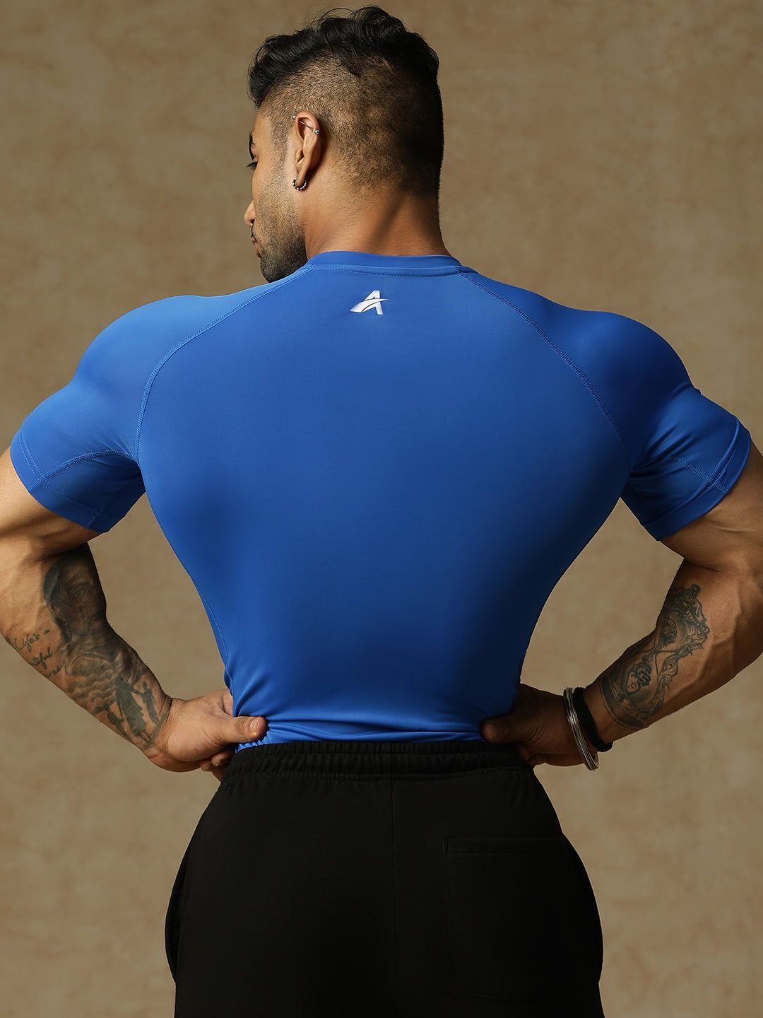 Basic Compression T-shirt Royal Blue Athlisis Sports