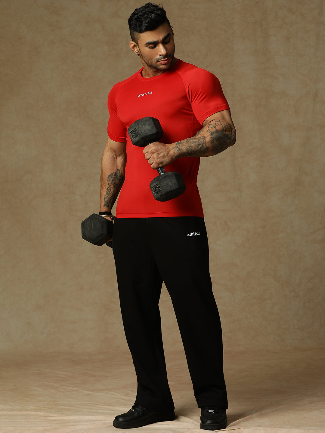 Basic Compression T-shirt Red Athlisis Sports