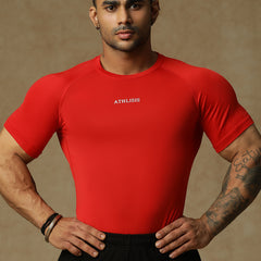 Basic Compression T-shirt Red