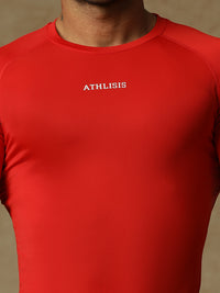 Basic Compression T-shirt Red Athlisis Sports