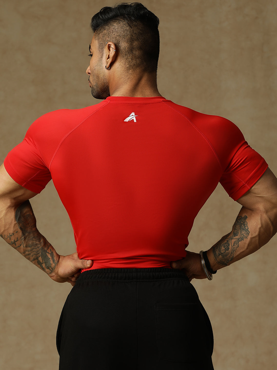 Basic Compression T-shirt Red Athlisis Sports