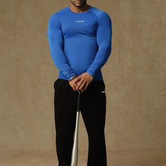 Basic Full Compression T-shirt Royal Blue