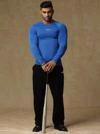 Basic Full Compression T-shirt Royal Blue Athlisis Sports
