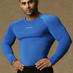 Basic Full Compression T-shirt Royal Blue