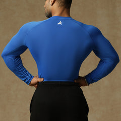 Basic Full Compression T-shirt Royal Blue