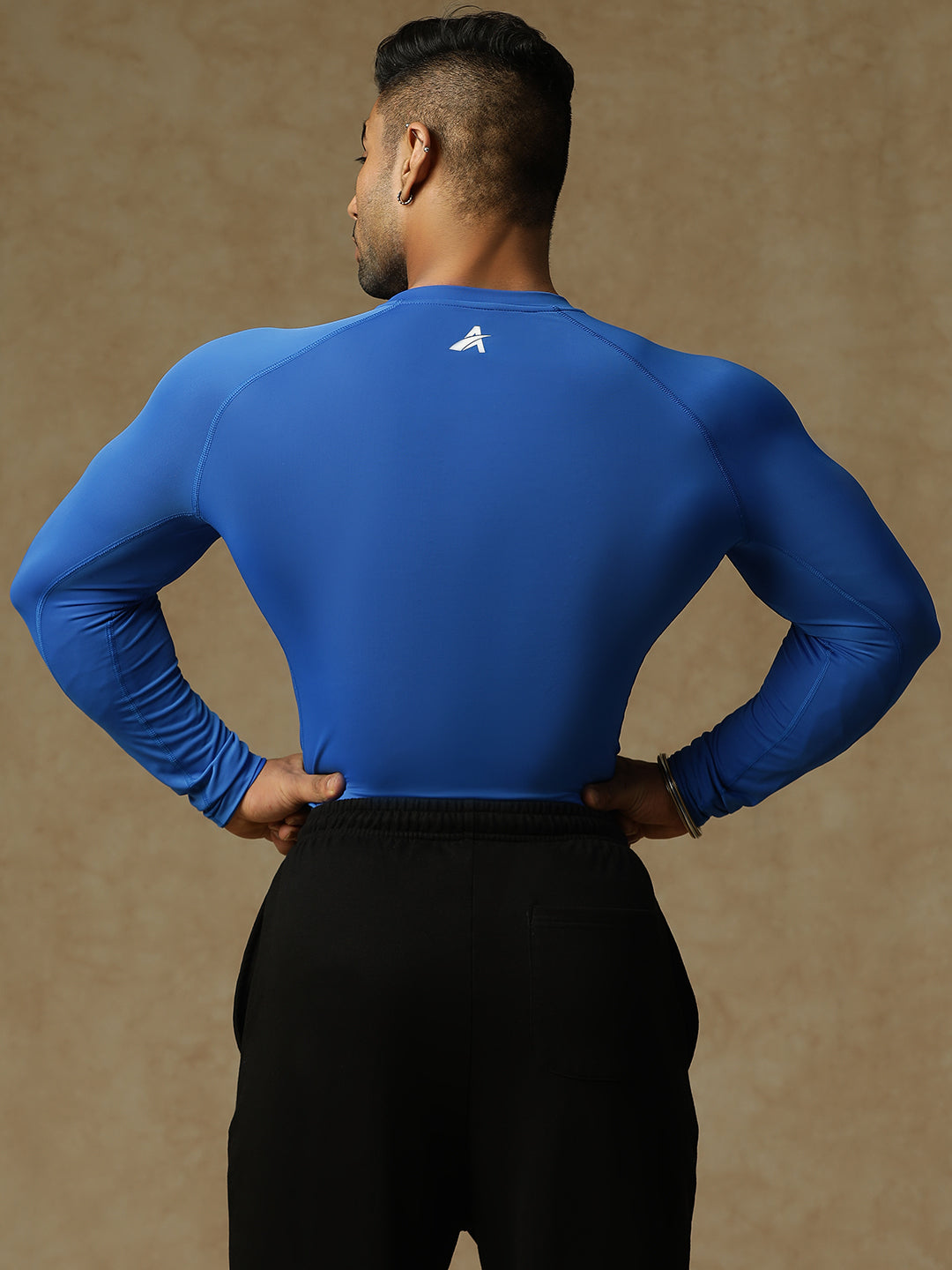 Basic Full Compression T-shirt Royal Blue Athlisis Sports