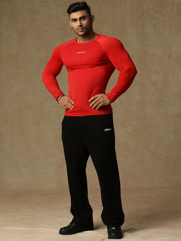Basic Full Compression T-shirt Red