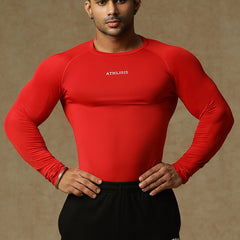 Basic Full Compression T-shirt Red