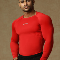 Basic Full Compression T-shirt Red
