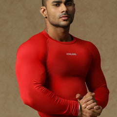 Basic Full Compression T-shirt Red