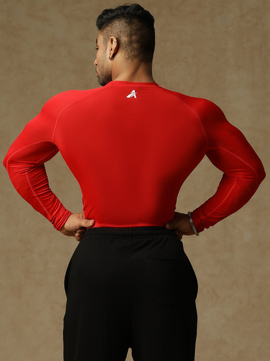 Basic Full Compression T-shirt Red Athlisis Sports
