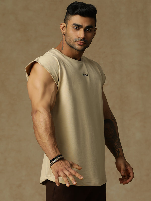 808 Basic Cap Sleeve Beige