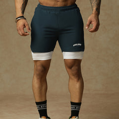 2 in 1 Lining Shorts Teal