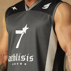 Power Mesh Jersey Tank Black