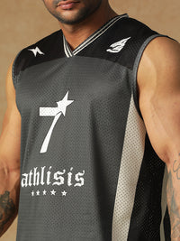 Power Mesh Jersey Tank Black