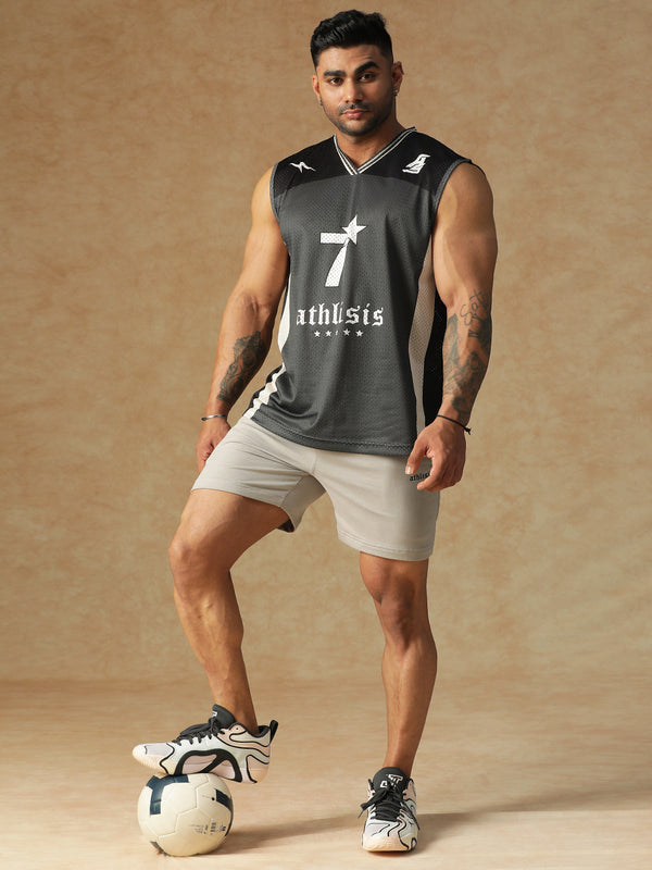 Power Mesh Jersey Tank Black