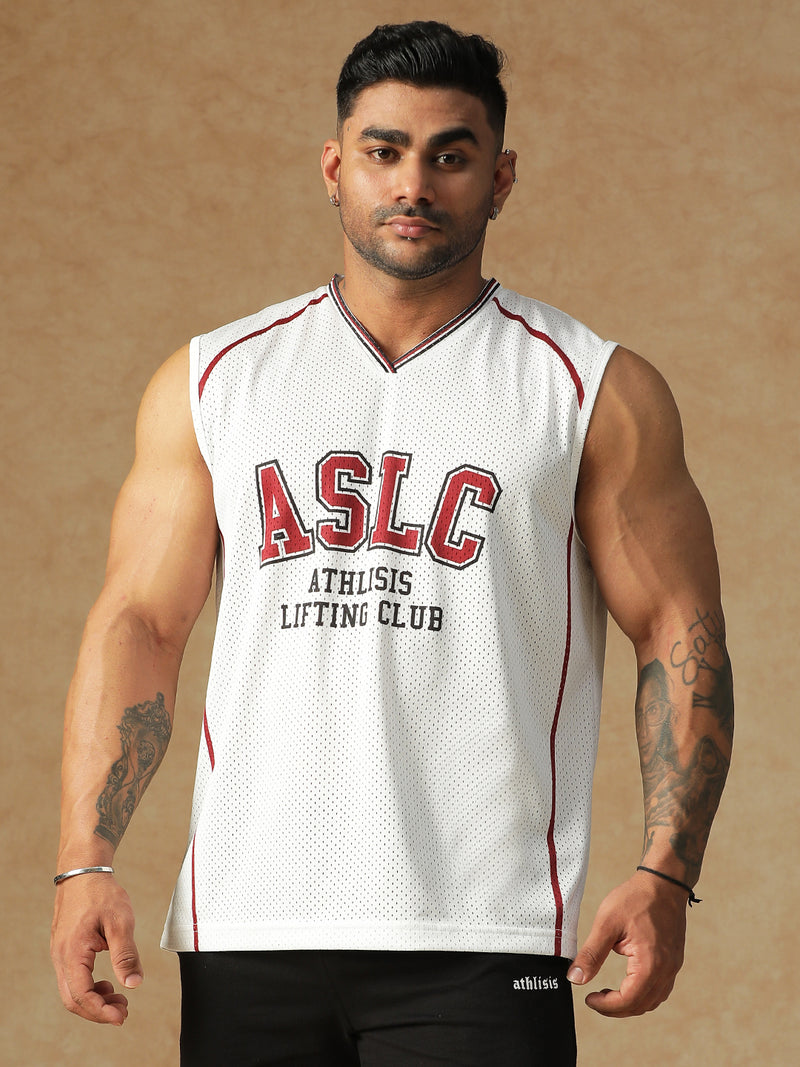 ASLC Jersey Tank White