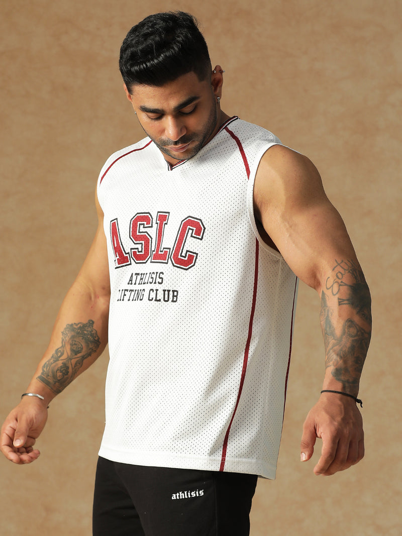 ASLC Jersey Tank White