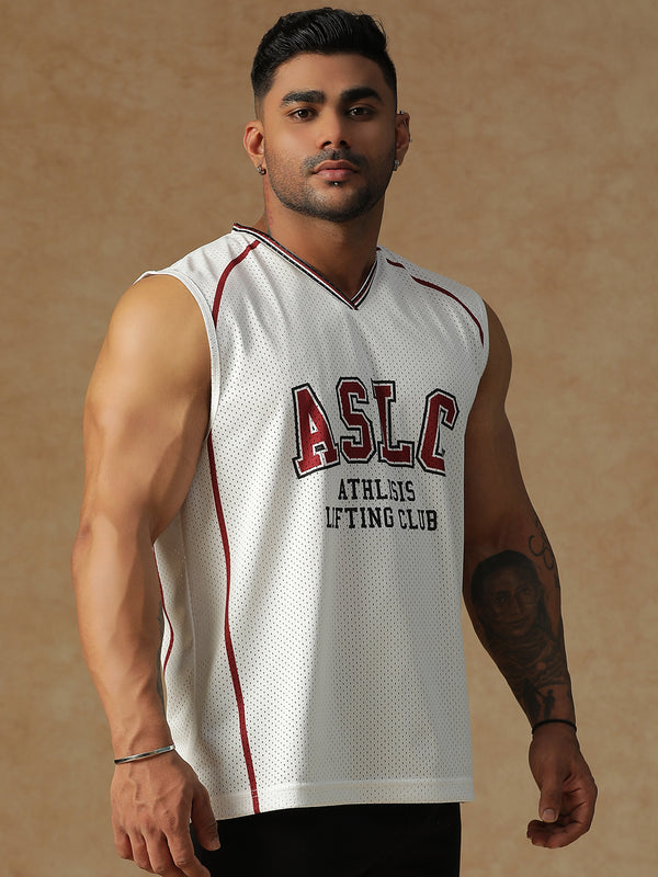 ASLC Jersey Tank White