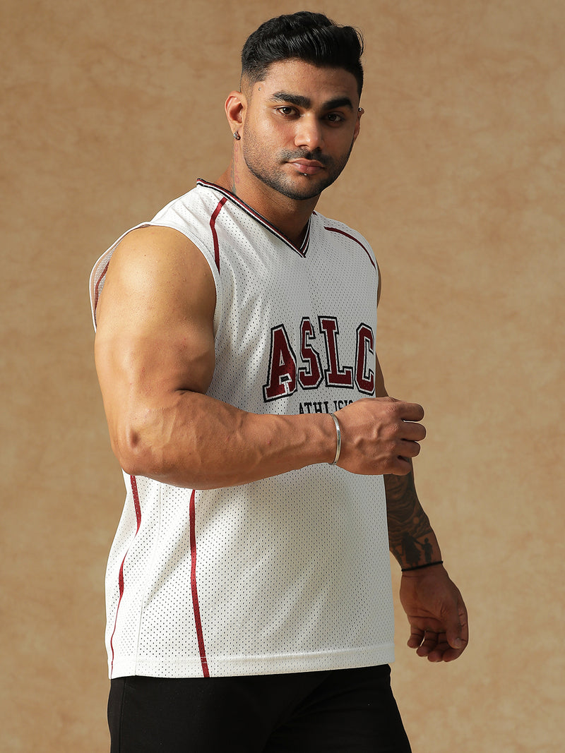 ASLC Jersey Tank White