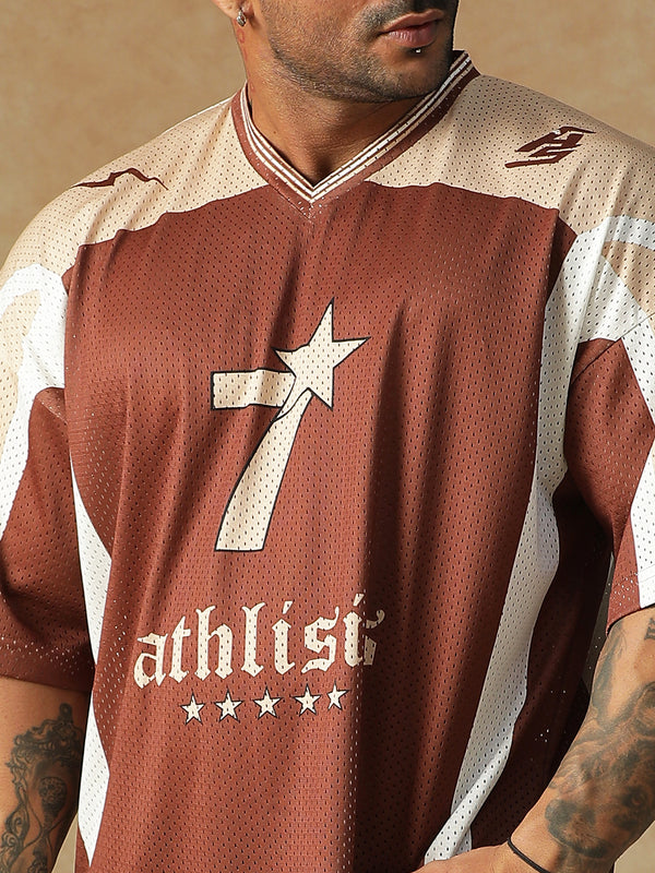 Power Mesh Jersey Brown