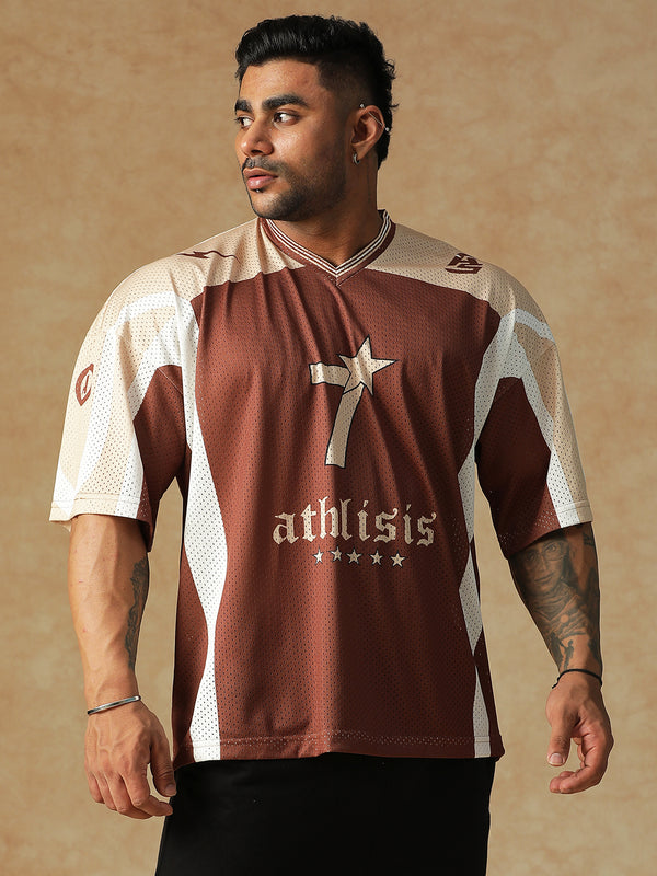 Power Mesh Jersey Brown