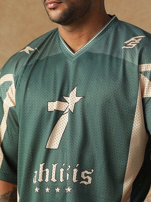 Power Mesh Jersey Green