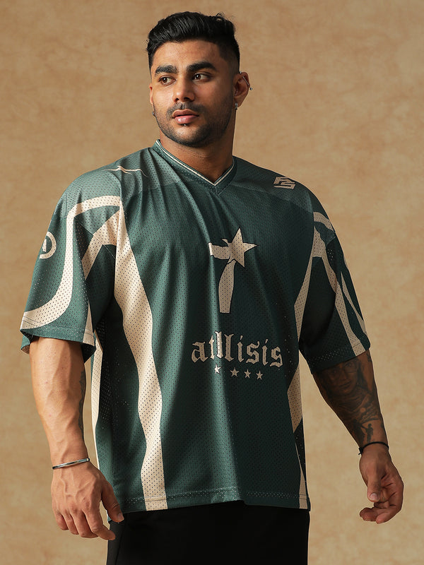 Power Mesh Jersey Green
