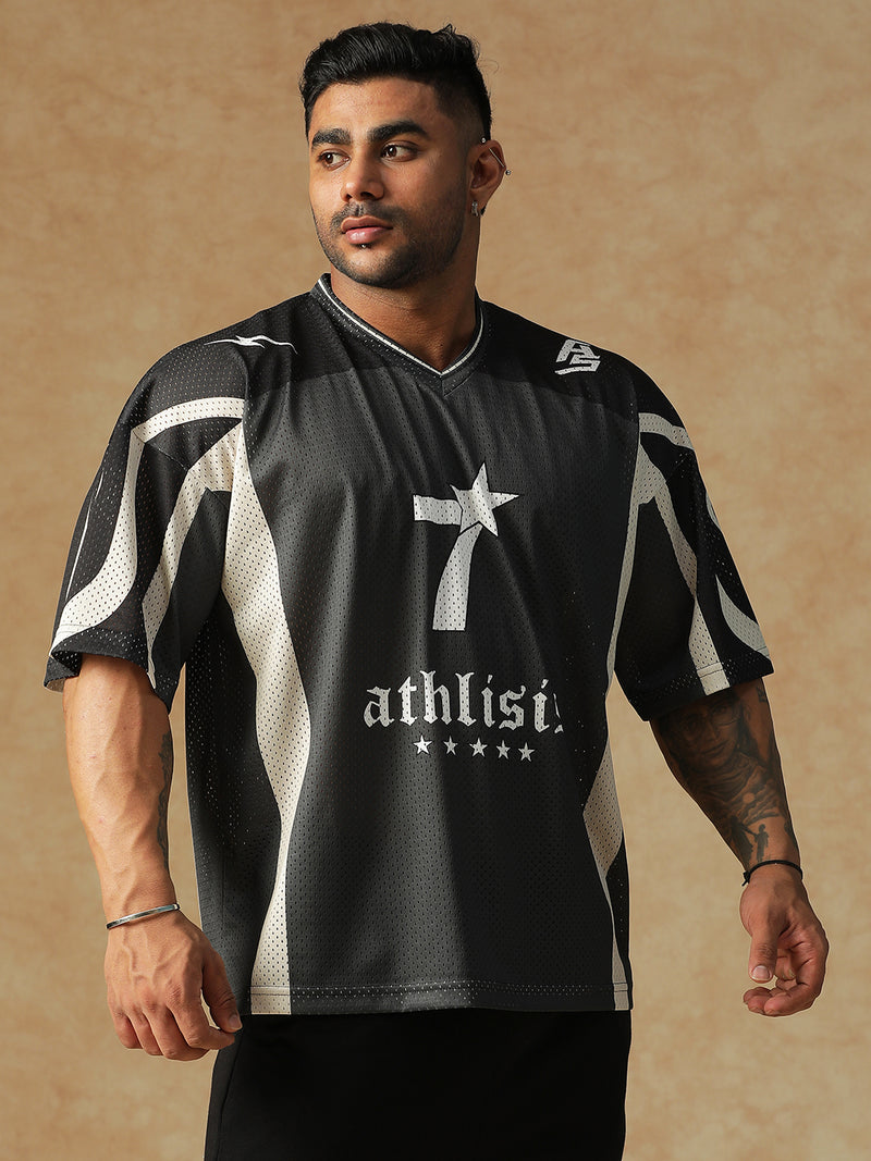 Power Mesh Jersey Black