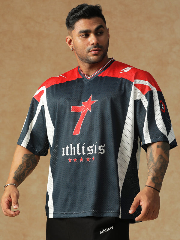 Power Mesh Jersey Navy