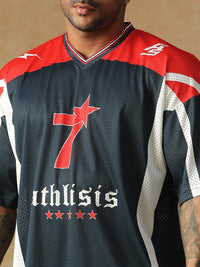 Power Mesh Jersey Navy