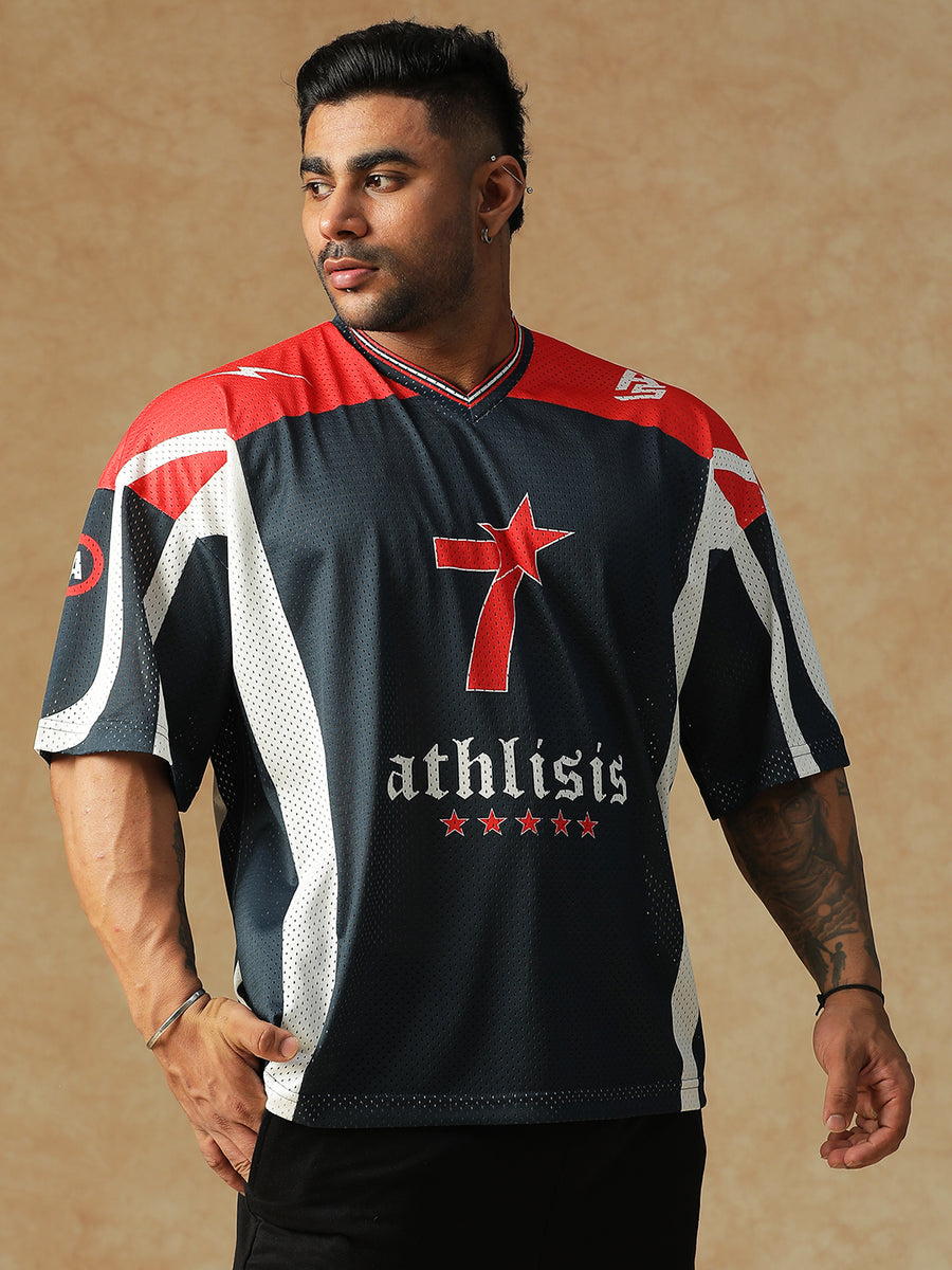 Power Mesh Jersey Navy