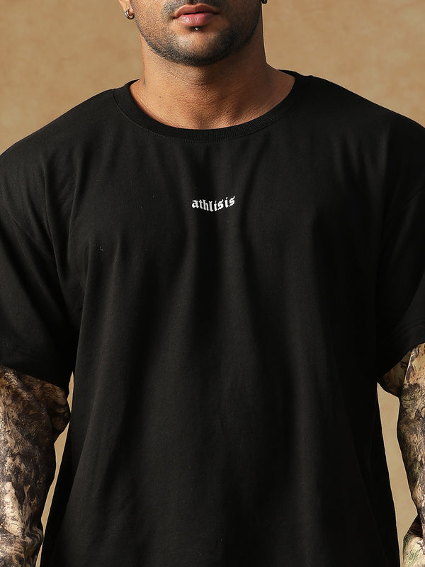 Camo Fusion Layered T-shirt Beige