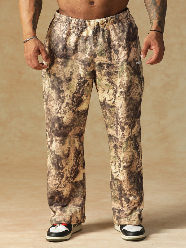 Camo Fusion Sweatpants Beige