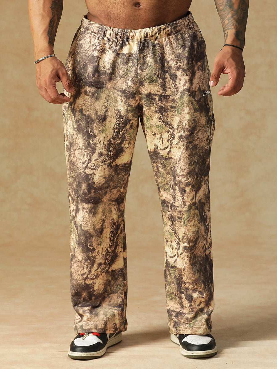Camo Fusion Sweatpants Beige