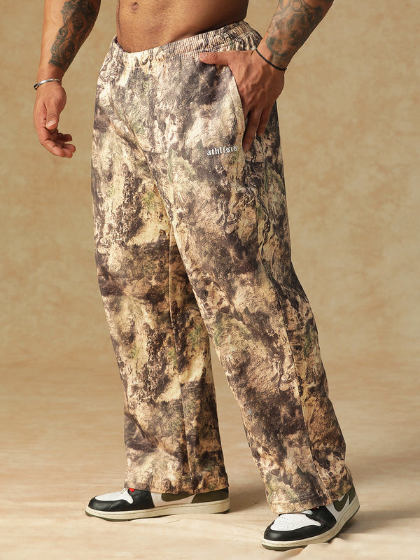 Camo Fusion Sweatpants Beige