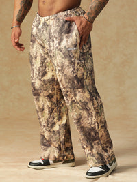 Camo Fusion Sweatpants Beige