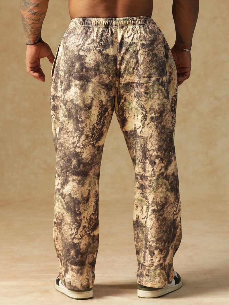 Camo Fusion Sweatpants Beige