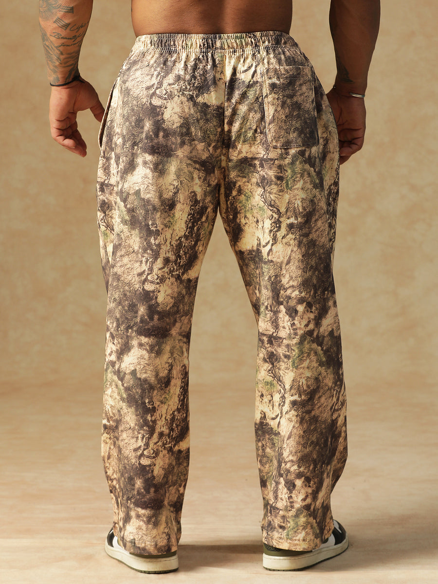 Camo Fusion Sweatpants Beige