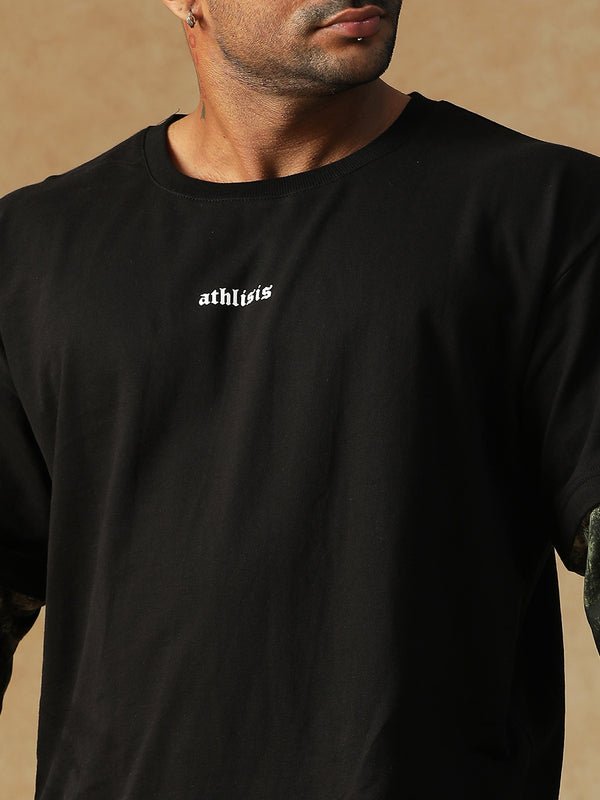 Camo Fusion Layered T-shirt Green