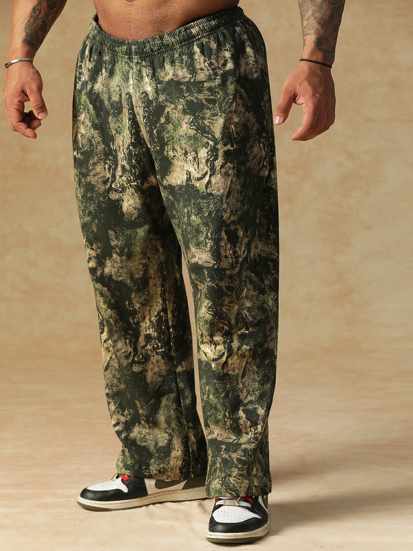 Camo Fusion Sweatpants Green
