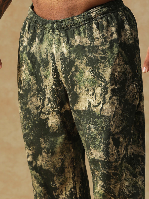 Camo Fusion Sweatpants Green