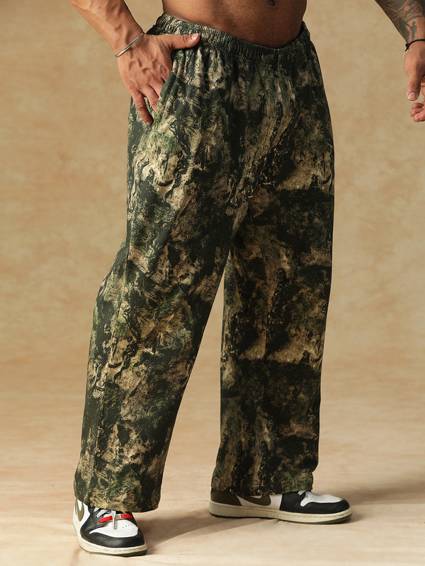 Camo Fusion Sweatpants Green