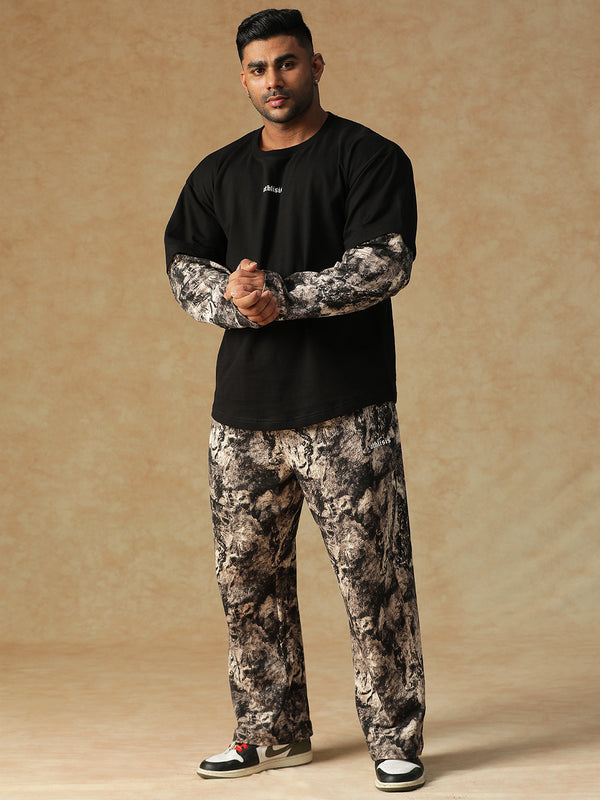 Camo Fusion Sweatpants B&W
