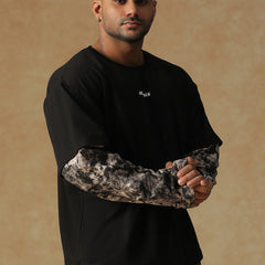 Camo Fusion Layered T-shirt B&W