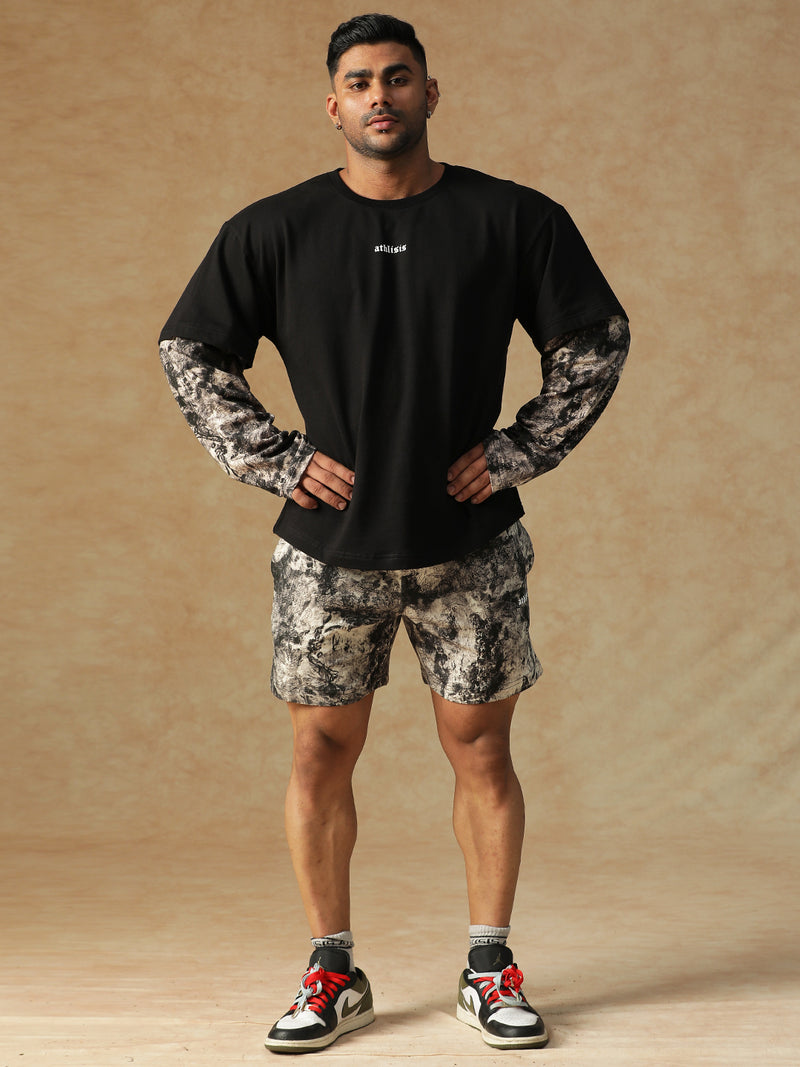 Camo Fusion Shorts B&W
