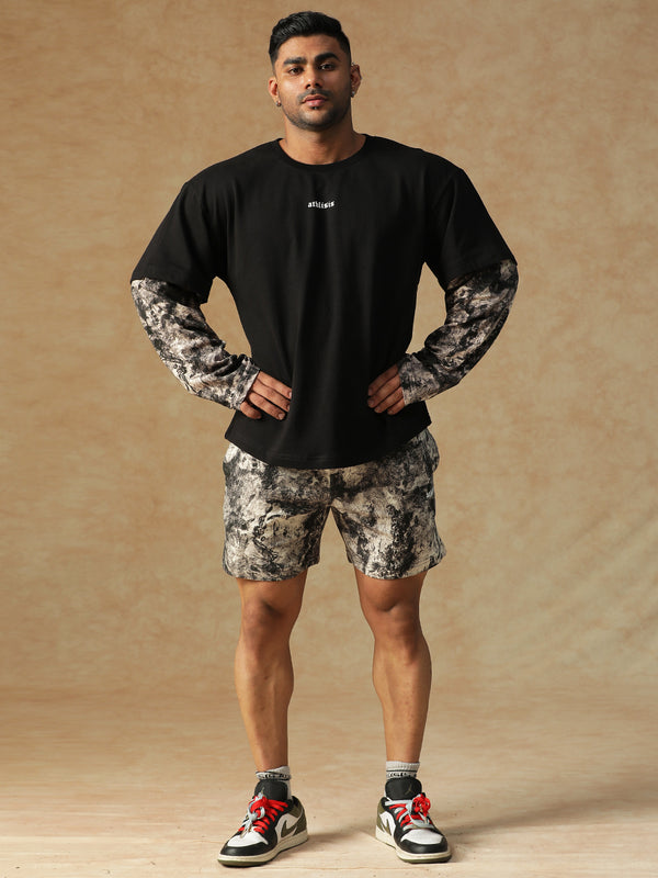 Camo Fusion Shorts B&W