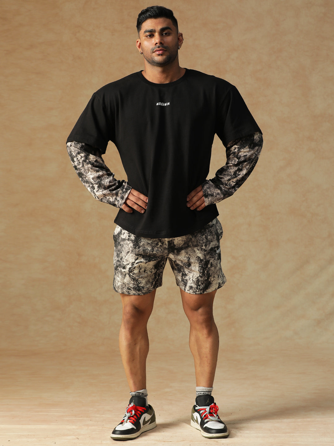 Camo Fusion Shorts B&W