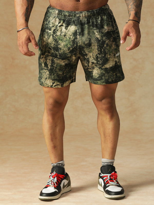 Camo Fusion Shorts Green